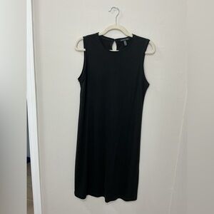 Eileen fisher  Black tencel knit Sleeveless Dress by size xsmall